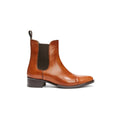 Chelsea Boots With Straight Toe - Tanned Brown - Women