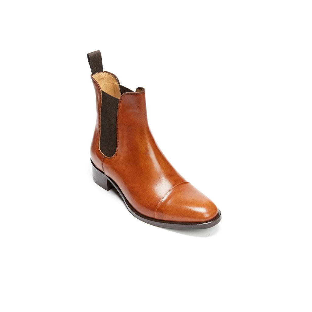 Chelsea Boots With Straight Toe - Tanned Brown - Women