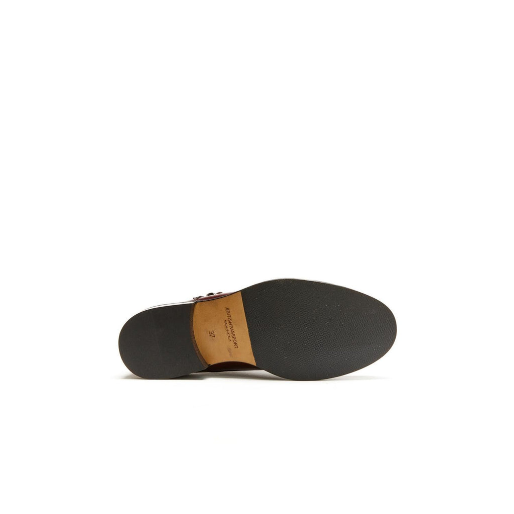 Monk Strap Bout Droit - Bordeaux - Femme
