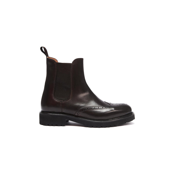Bottines Chelsea À Bout D'Aile - Marron Foncé - Femme