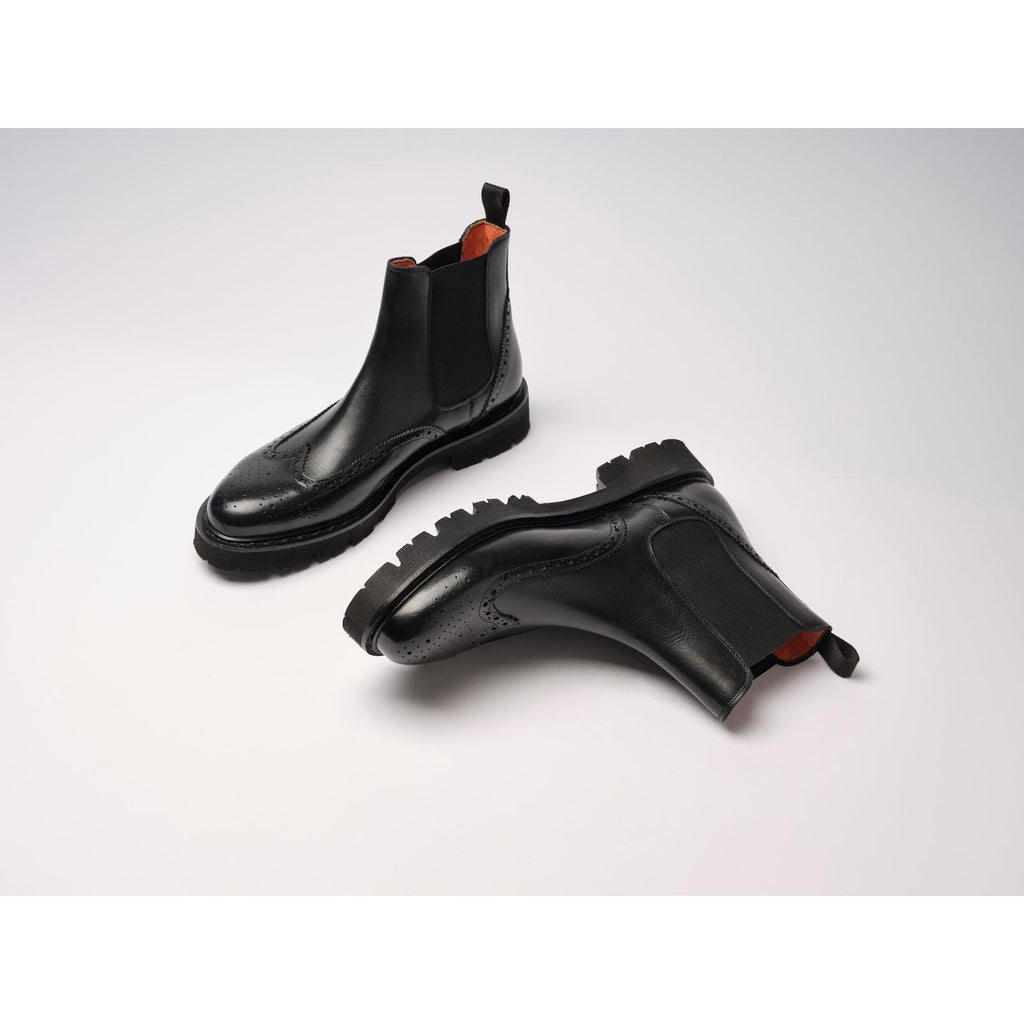 Bottines Chelsea À Bout D'Aile - Noir - Femme