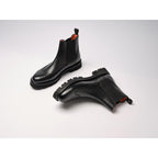 Chelsea Wingtip Ankle Boots - Black - Women