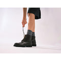 Wingtip Derby Ankle Boots - Dark Brown - Women