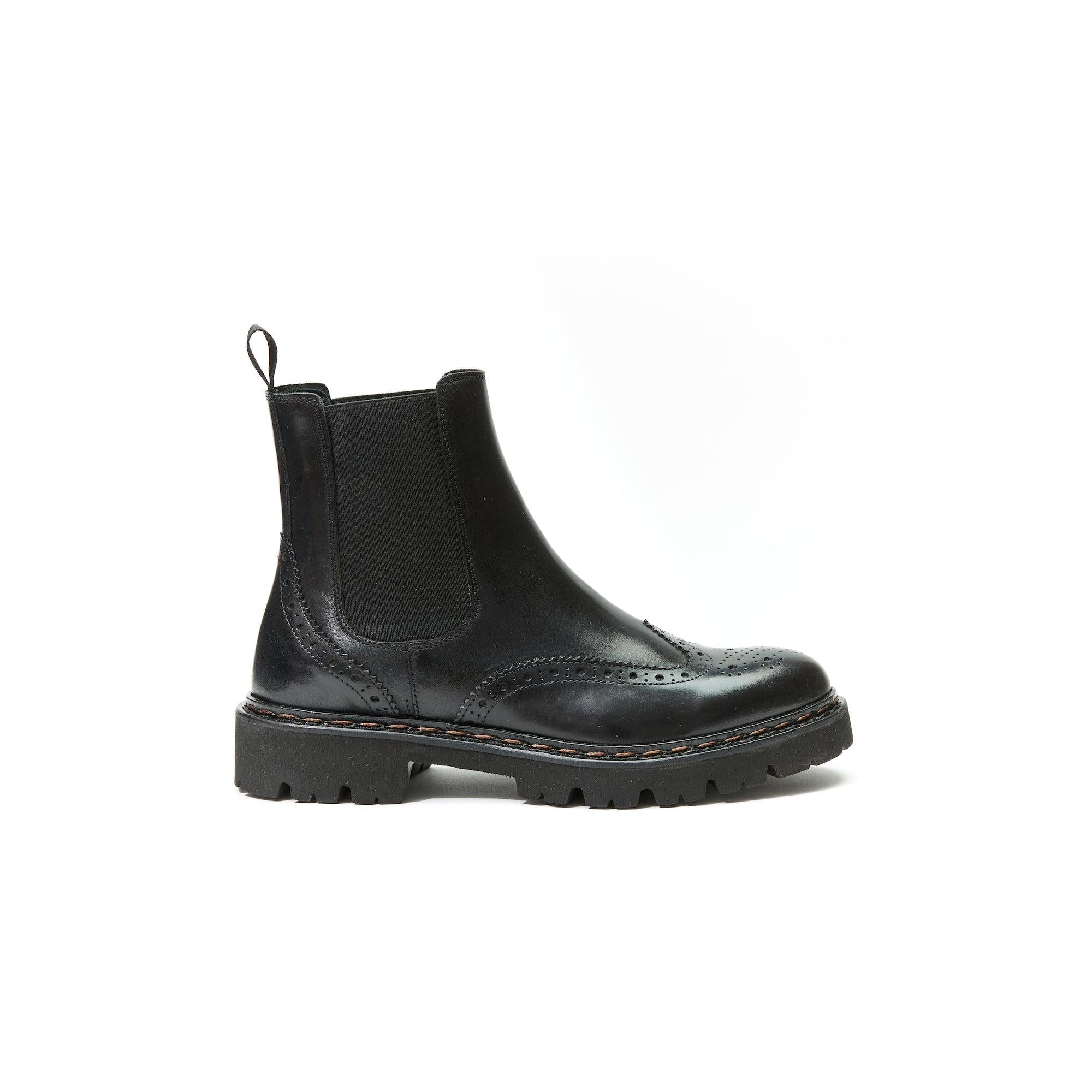 Bottines Chelsea À Bout D'Aile - Noir - Femme