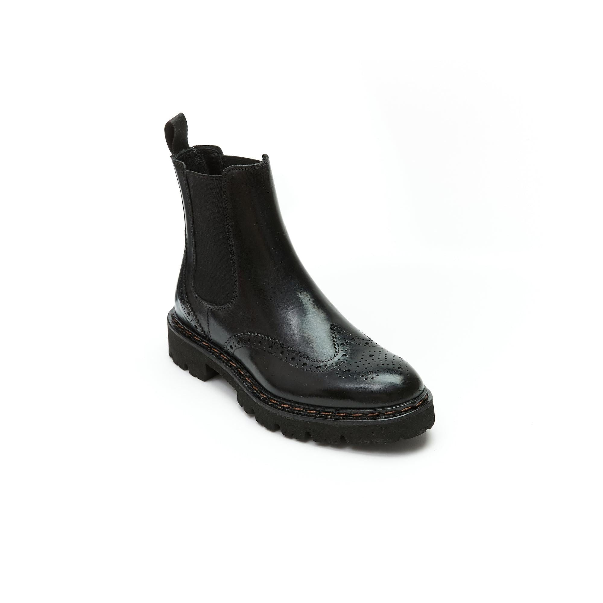 Bottines Chelsea À Bout D'Aile - Noir - Femme