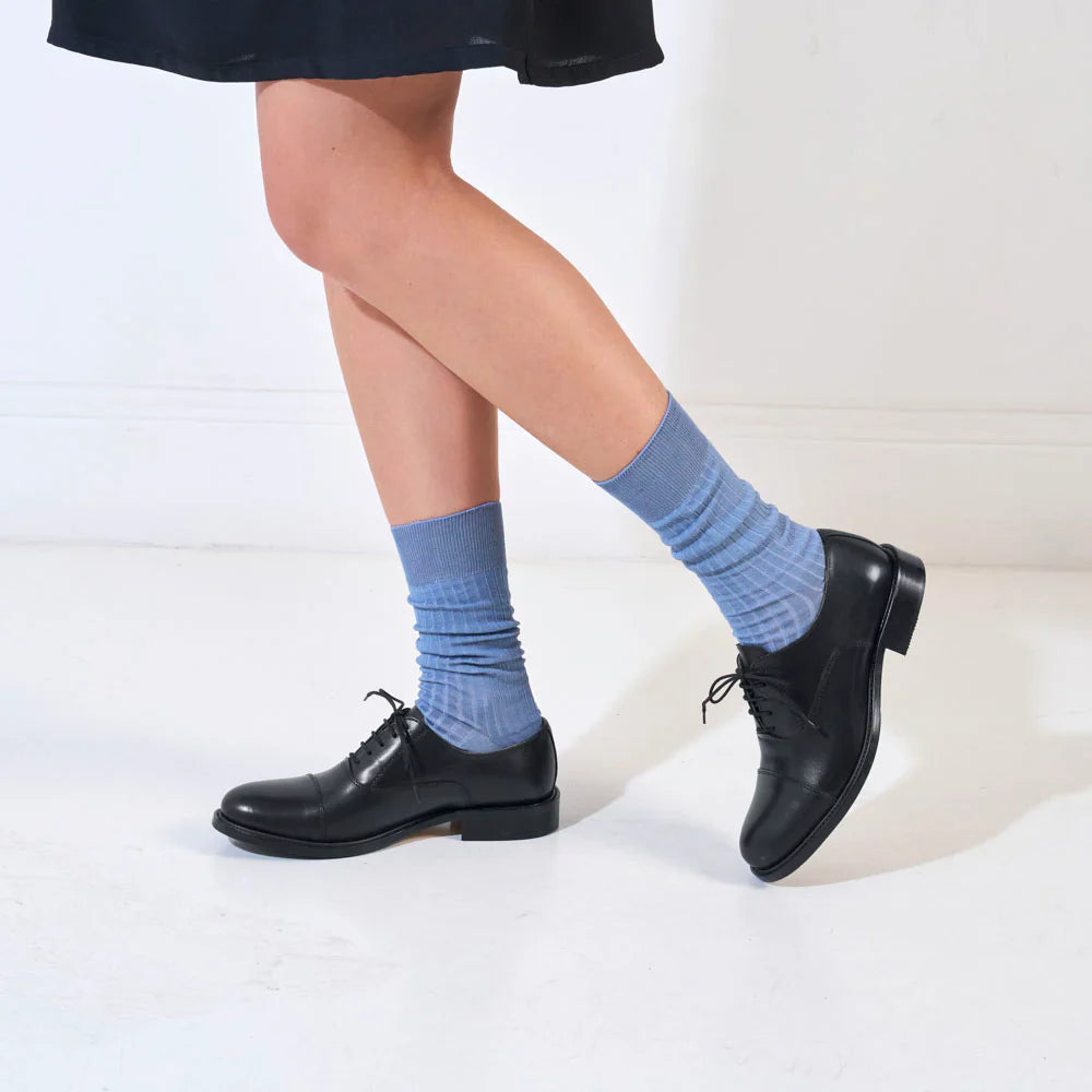 Oxford À Bout Droit - Noir - Femme
