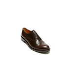 Straight-Toe Oxford Shoes - Dark Brown - Women