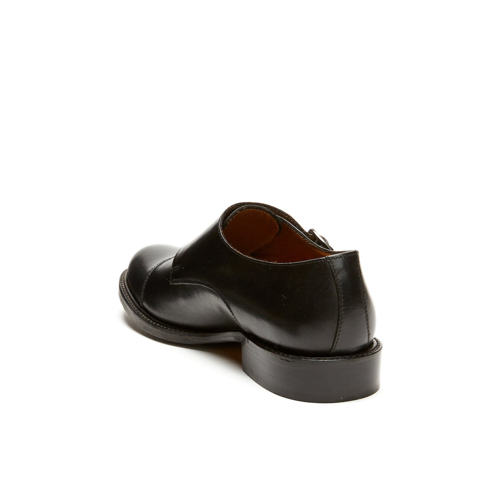 Monk Strap Bout Droit - Noir - Femme