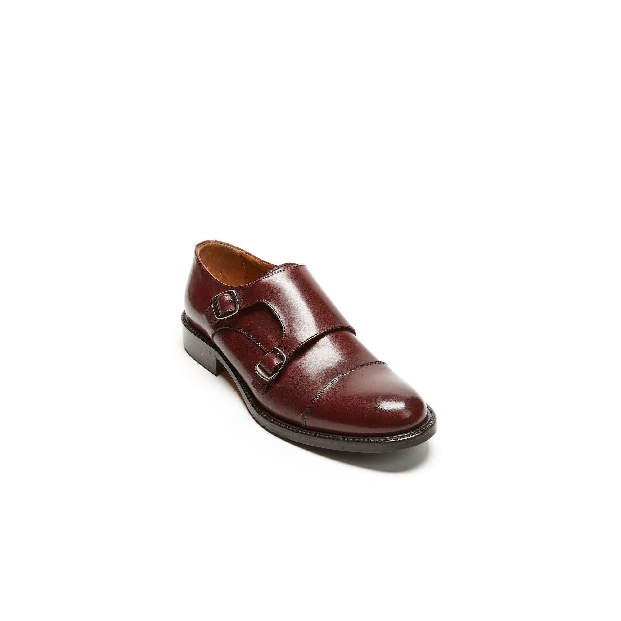 Monk Strap Bout Droit - Bordeaux - Femme