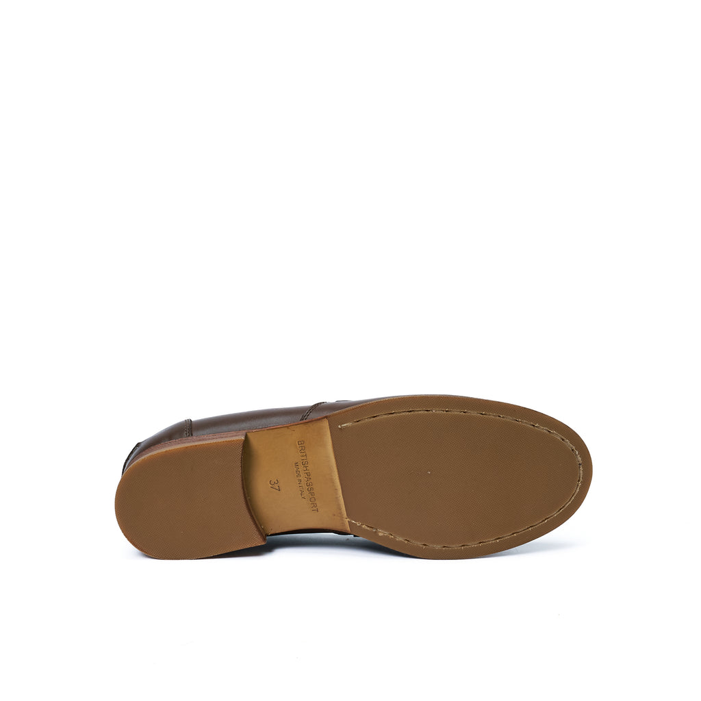 Mocassins Penny - Marron Et Crème - Femme
