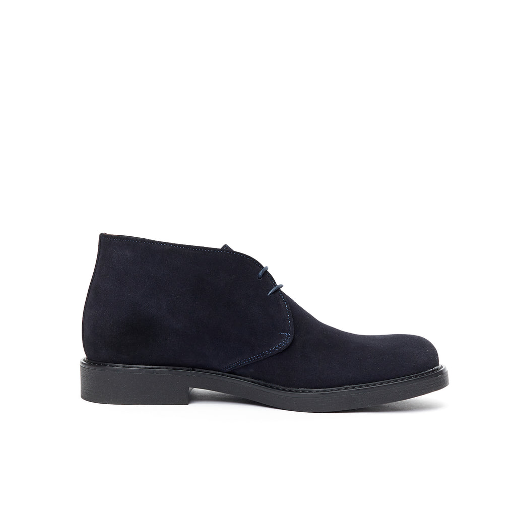 Navy Blue Chukka Boots - Men