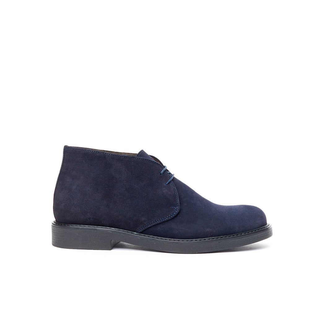 Navy Blue Chukka Boots - Men