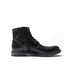 Bottines Derby À Bout Droit - Noir - Homme