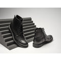 Botines Derby con punta recta - Negro - Hombre