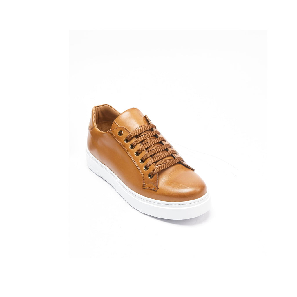 Baskets À Lacets Classiques - Marron Tanné - Homme