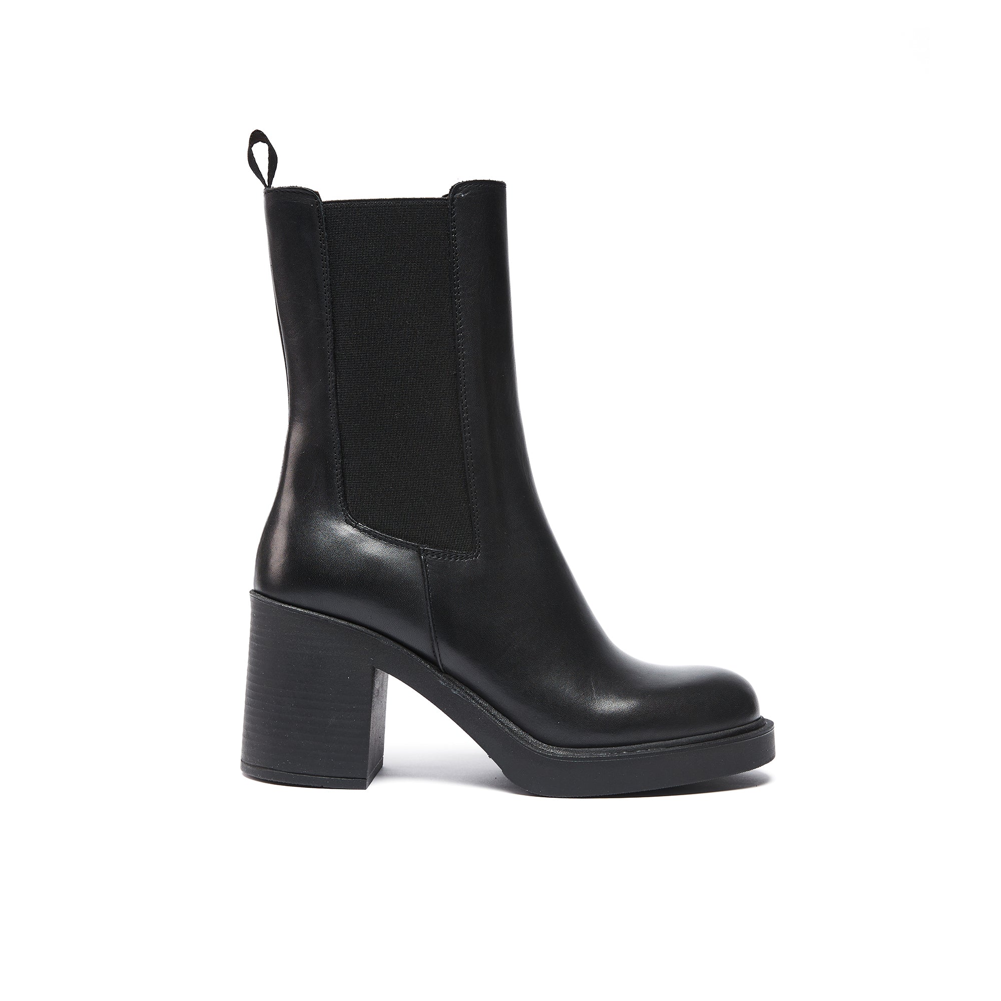 British Passport - Heeled Chelsea Boots - Black - Women