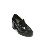 Mocasines Tacón - Negro - Mujer