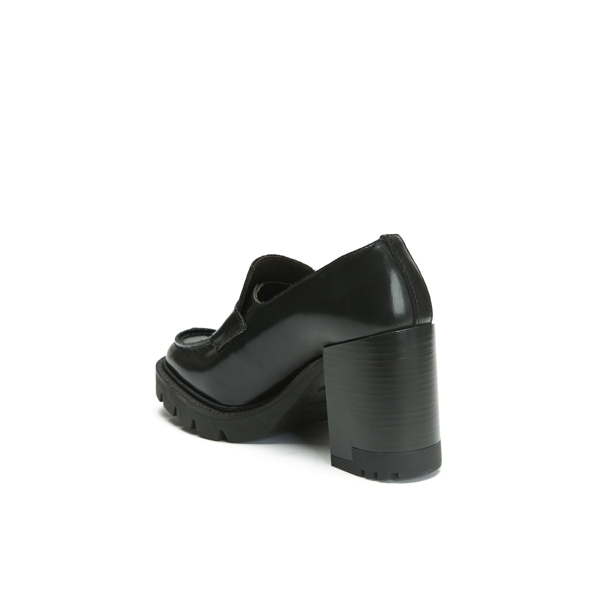 Mocassins À Talon - Noir - Femme