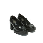 Mocasines Tacón - Negro - Mujer