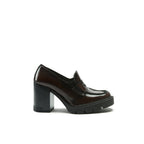 Mocassins À Talon - Bordeaux - Femme