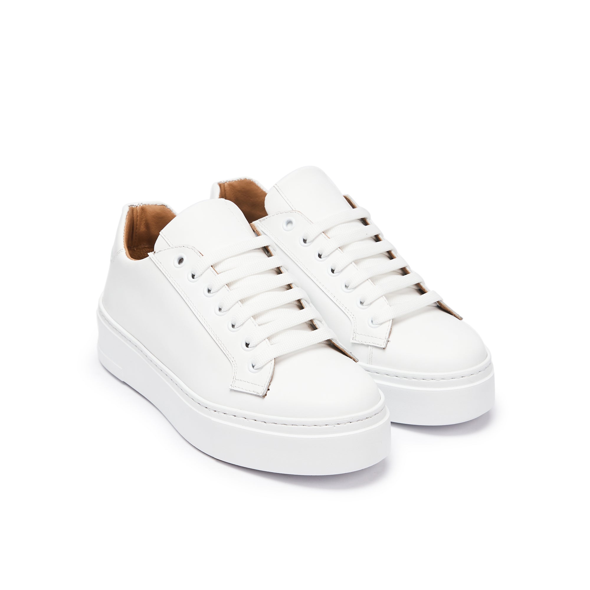 Zapatillas Con Cordones Clásicas - Blanco - Mujer