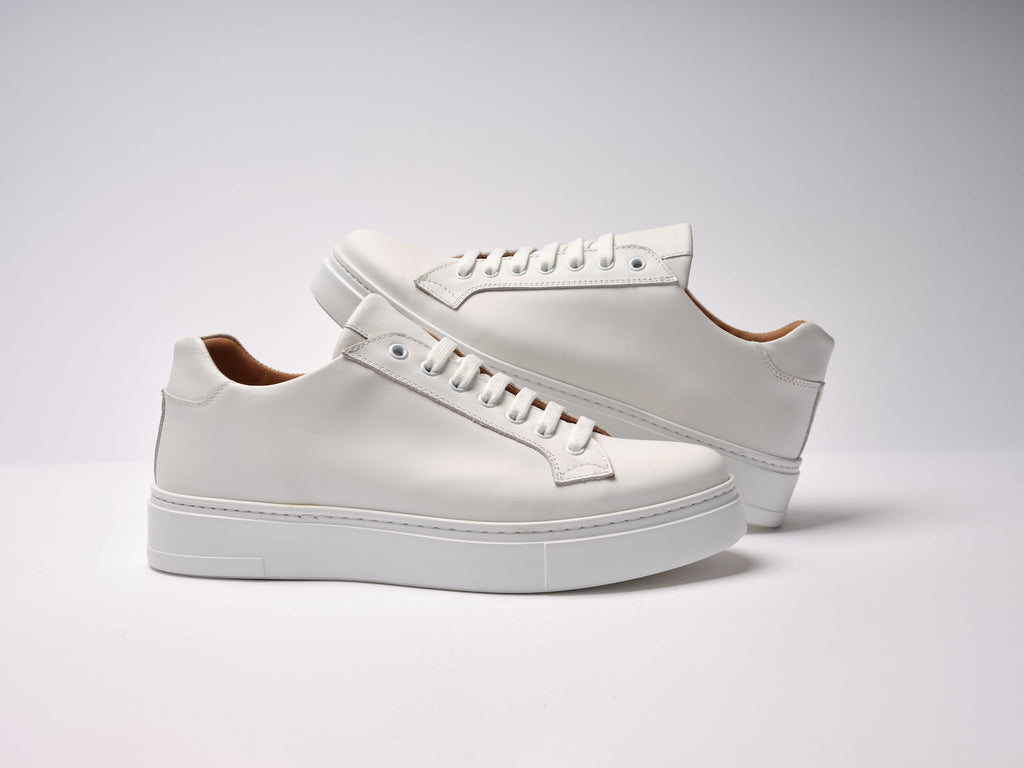 Baskets À Lacets Classiques - Blanc - Femme