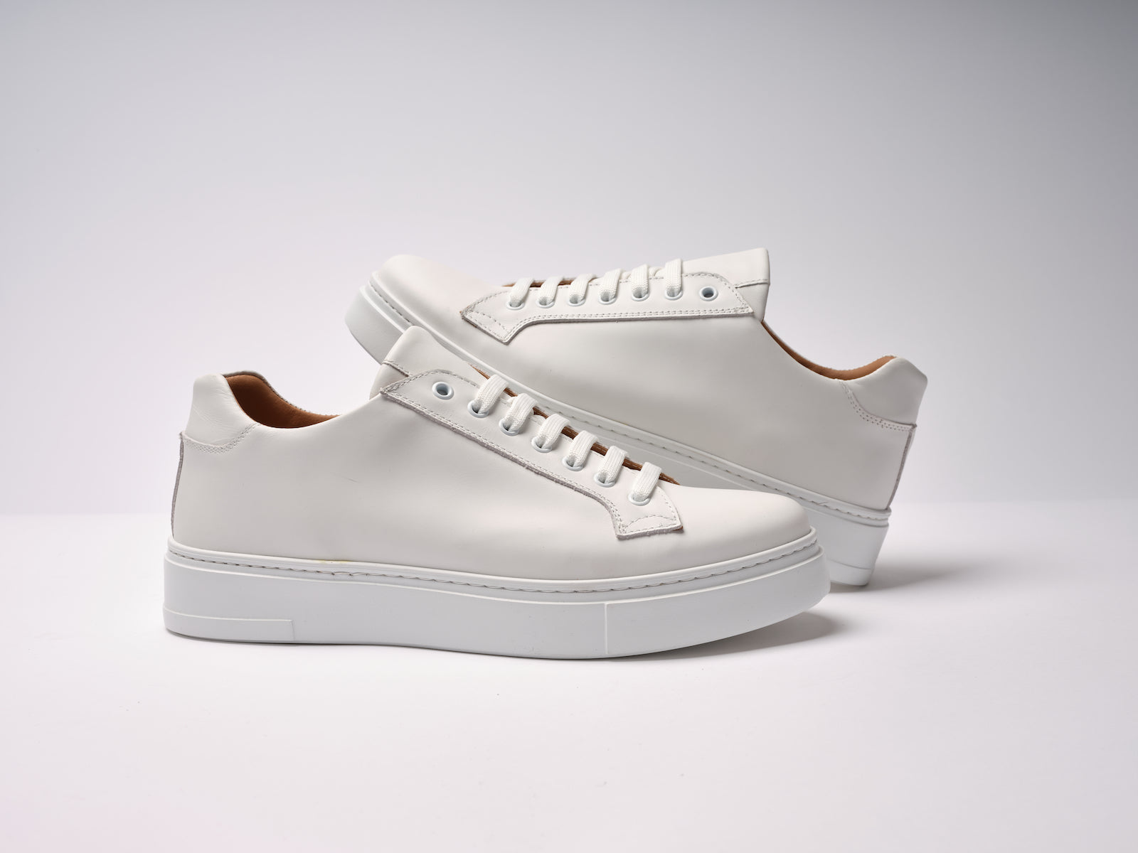 Baskets À Lacets Classiques - Blanc - Femme