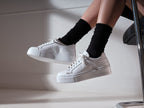 Baskets À Lacets Classiques - Blanc - Femme