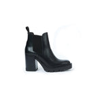 Botines Chelsea de tacón - Negro - Mujer