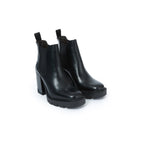 Botines Chelsea de tacón - Negro - Mujer