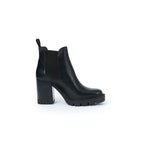 Botines Chelsea de tacón - Negro - Mujer