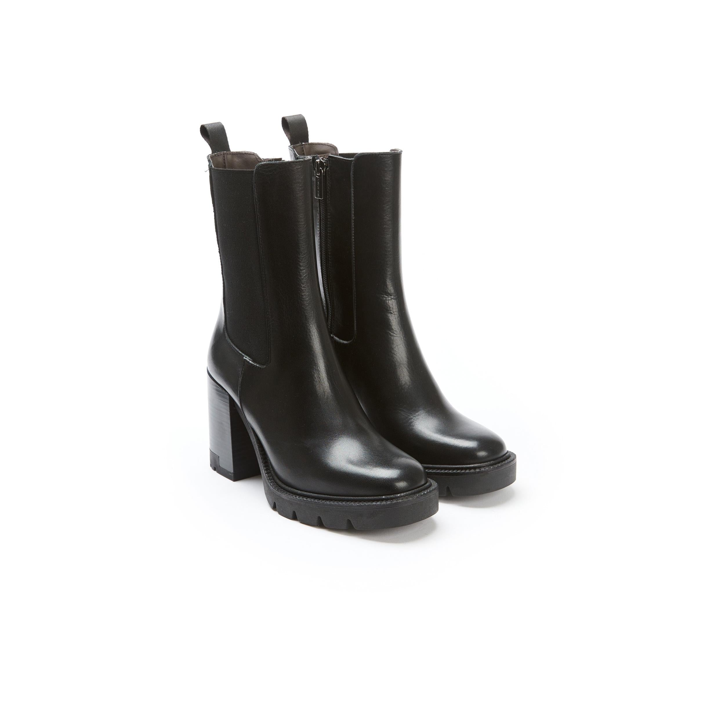 Bottines Chelsea À Talon - Noir - Femme
