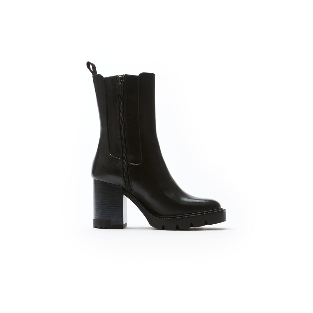 Bottines Chelsea À Talon - Noir - Femme