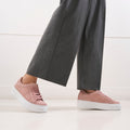 Zapatillas de cordones clásicas - Rosa - Mujer