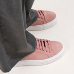 Zapatillas de cordones clásicas - Rosa - Mujer