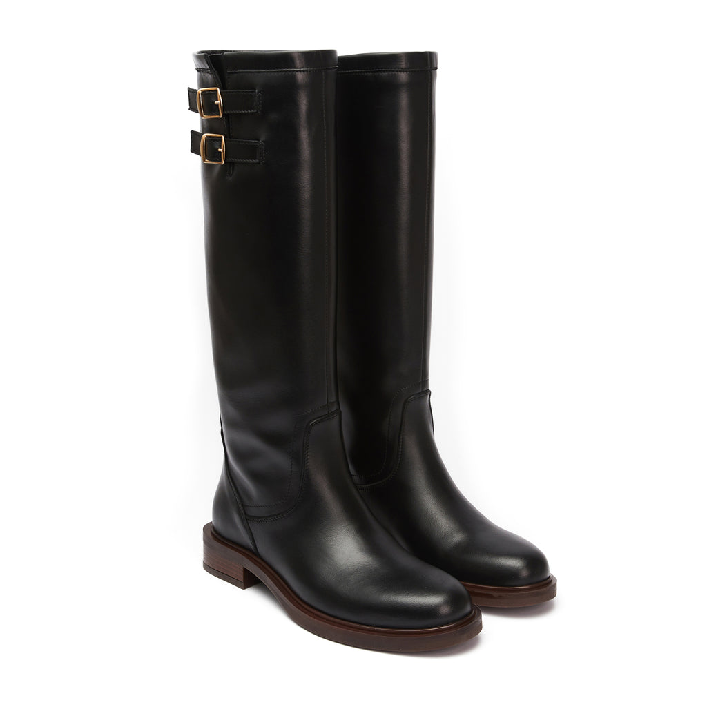 Botas tubulares altas - Negro - Mujer