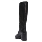 Tubular High Heel Ankle Boot - Black - Women
