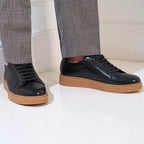 Lace-Up Trainers - Black - Men's