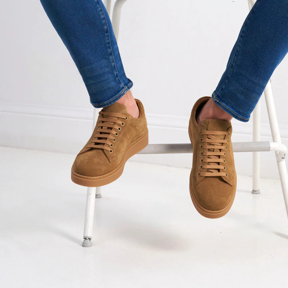 Lace-up Trainers - Brown - Men