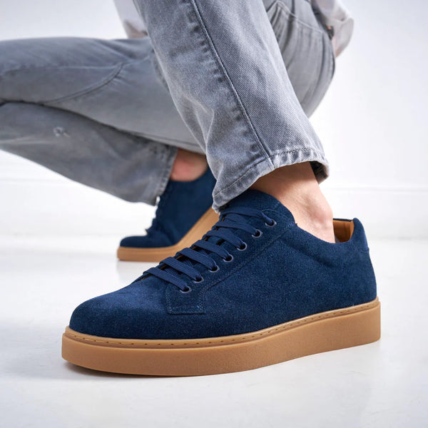 Zapatillas Clásicas Con Cordones - Azul Marino - Hombre