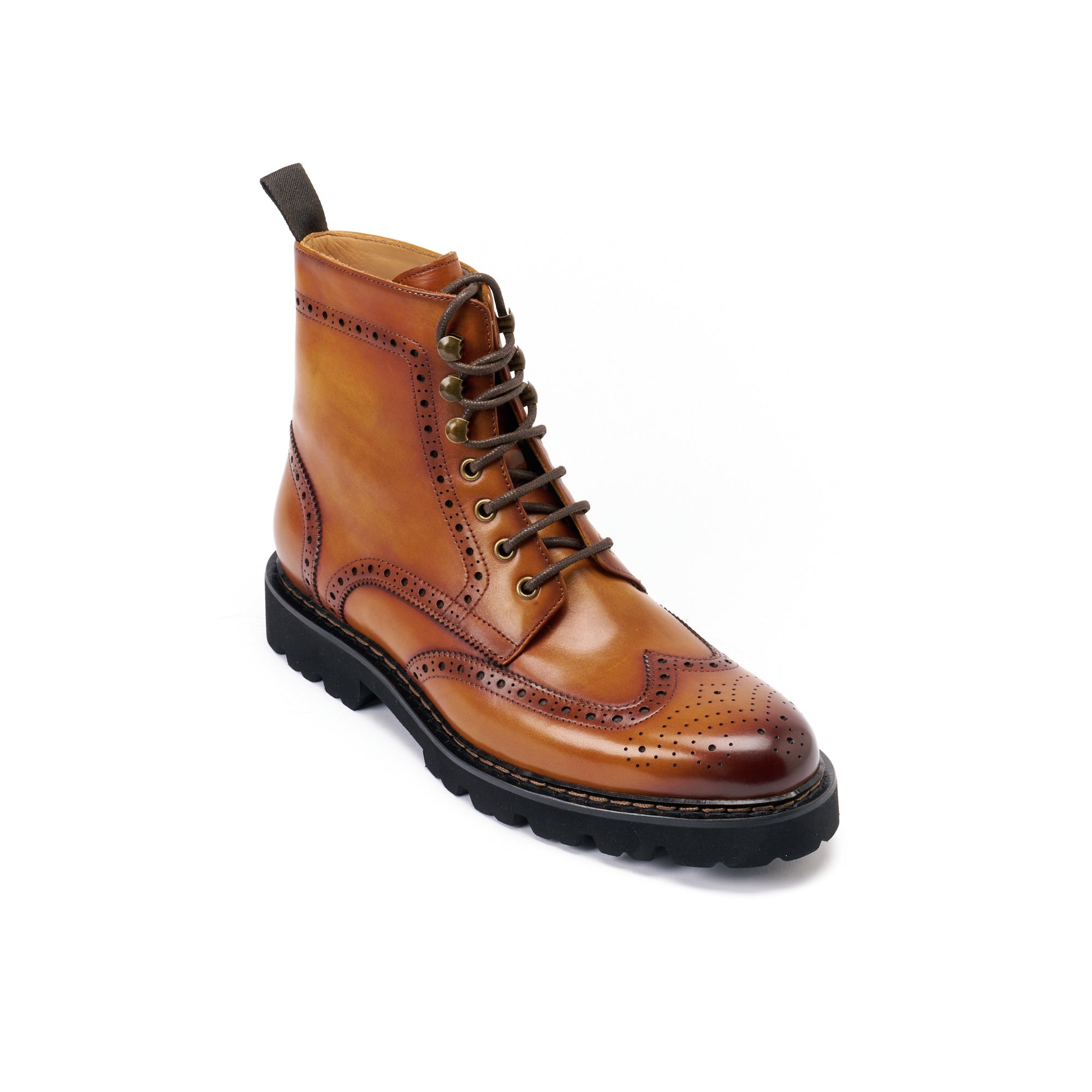 Bottes Derby À Bout D'Aile - Marron Brun - Homme