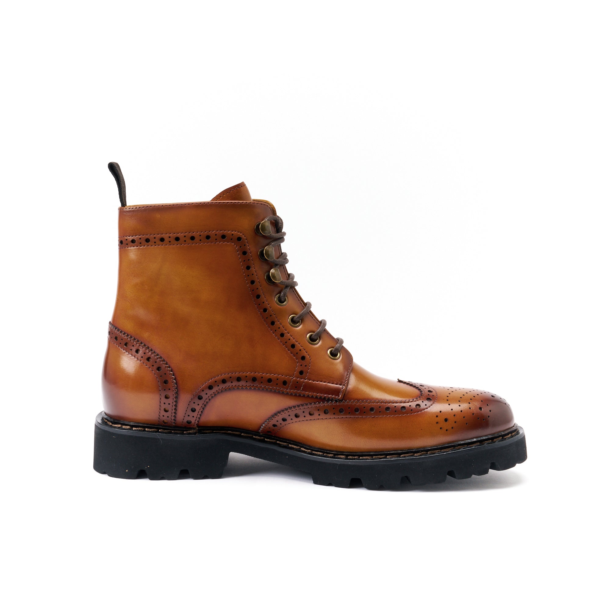 Bottes Derby À Bout D'Aile - Marron Brun - Homme