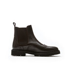 Wingtip Chelsea Boots - Dark Brown - Men
