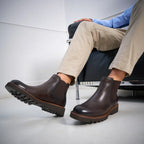 Pasaporte británico - Botas Chelsea - Marrón oscuro - Hombre