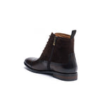 Bottines Derby À Capuche Droite - Marron Foncé - Homme