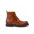 Bottines Derby À Lacets - Marron Brun - Homme