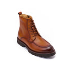 Bottines Derby À Lacets - Marron Brun - Homme
