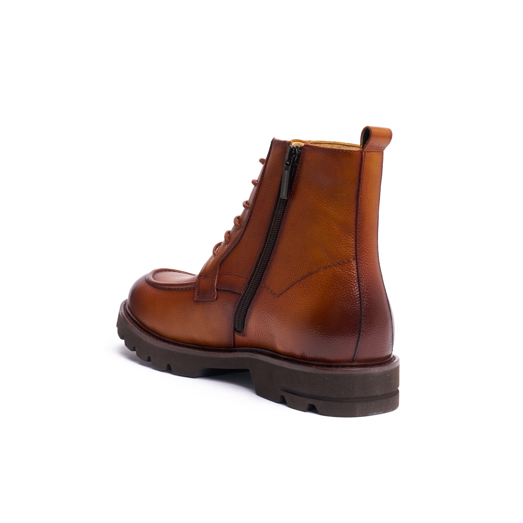 Bottines Derby À Lacets - Marron Brun - Homme