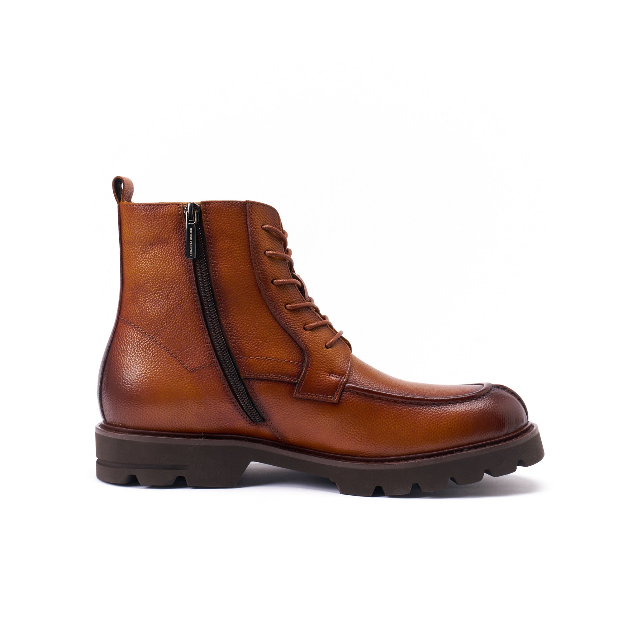 Bottines Derby À Lacets - Marron Brun - Homme