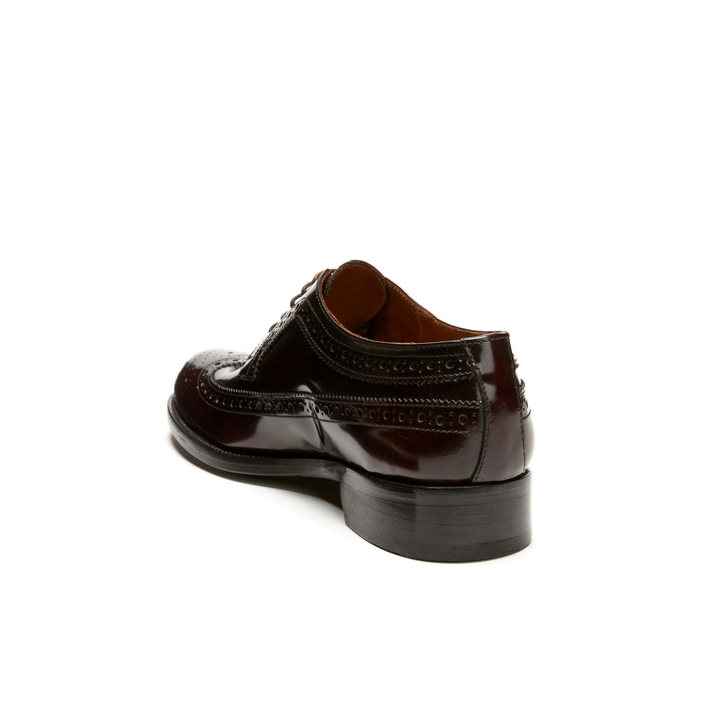 Derby Shoes - Burgundy Longwing Brogues - Men
